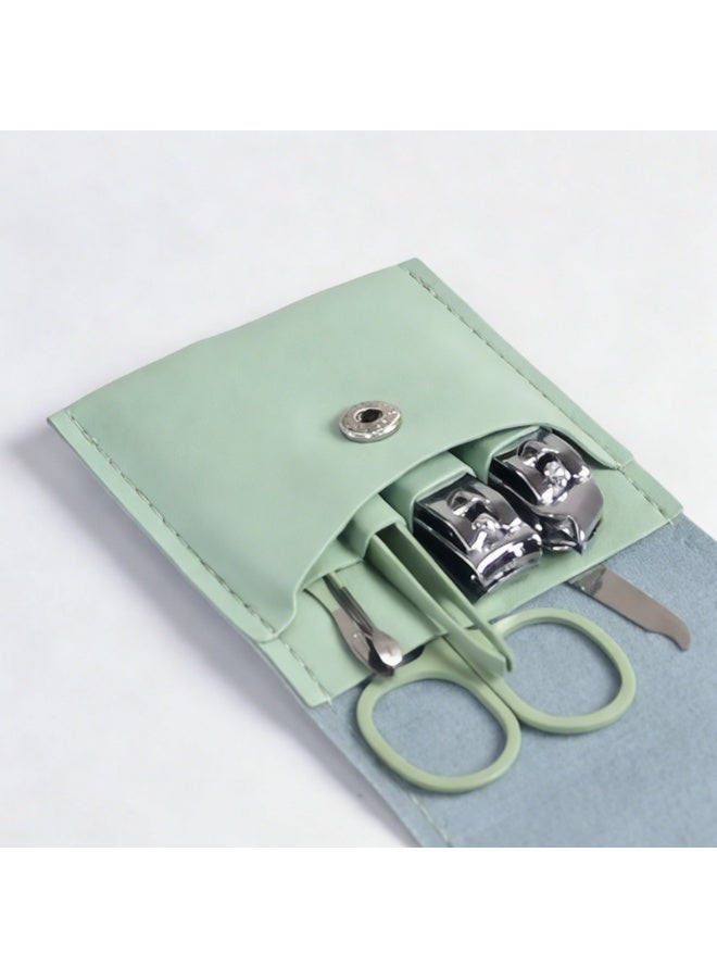 Portable 7-Piece Manicure Set, Leatherette Case with Stainless Steel Nail Clippers, Scissors, Ear Pick, Professional Grooming Kit - Image 5